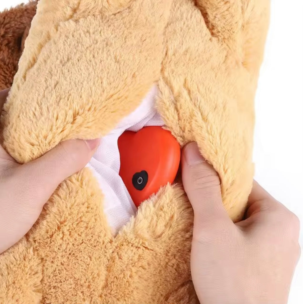 L'Ami de Cœur Toudou™ - Peluche Apaisante à Battement Cardiaque